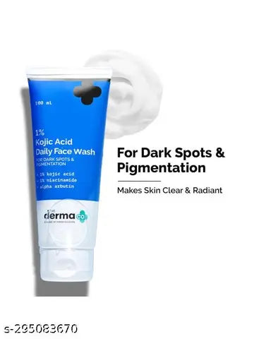 The Derma Co. 1% Kojic Acid Face Wash with Niacinamide & Alpha Arbutin For Dark Spots & Pigmentation - 100ml